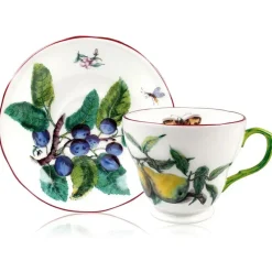Chelsea Porcelain Coffee Cup & Saucer Afternoon Tea