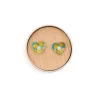 Discount Coat Of Arms Tin Heart Stud Earrings Earrings