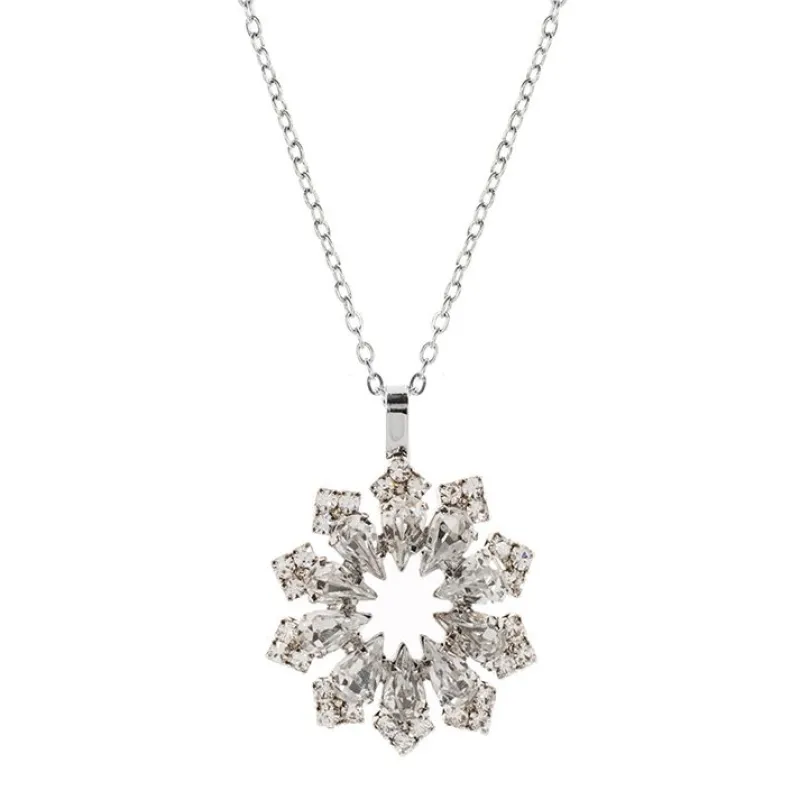Outlet Crystal Decagon Pendant Necklaces