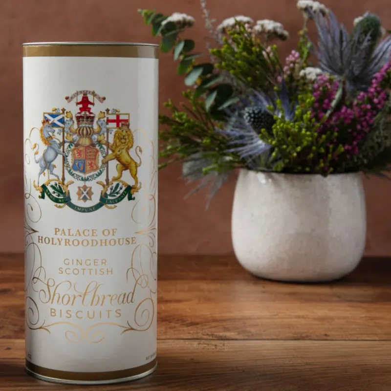 Discount Palace Of Holyroodhouse Ginger Shortbread Tube Biscuits