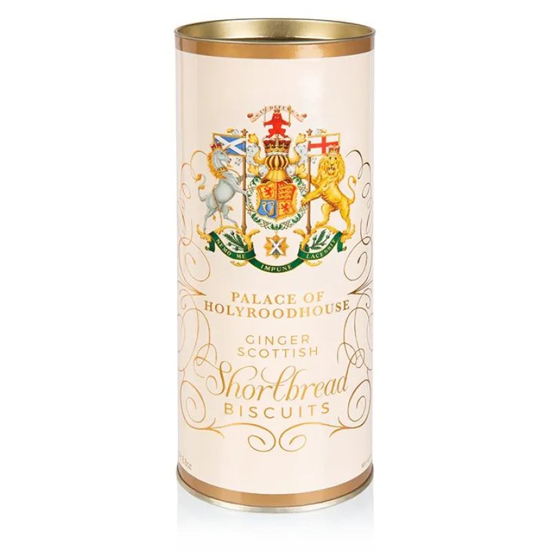 Discount Palace Of Holyroodhouse Ginger Shortbread Tube Biscuits