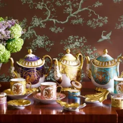 Best Special Edition Lustre Pink And Green Coffee Cup And Saucer Cups & Saucers
