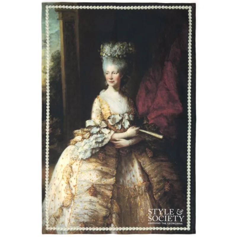 Clearance Style & Society Queen Charlotte Tea Towel Home Linens